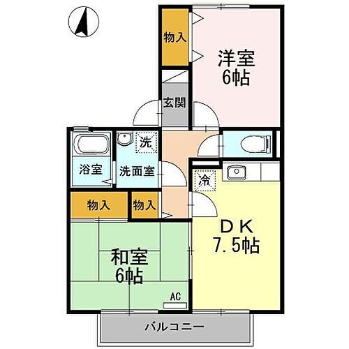 広島県福山市高西町南 東尾道駅 2DK アパート 賃貸物件詳細