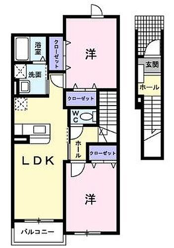 広島県福山市御幸町大字中津原 横尾駅 2LDK アパート 賃貸物件詳細