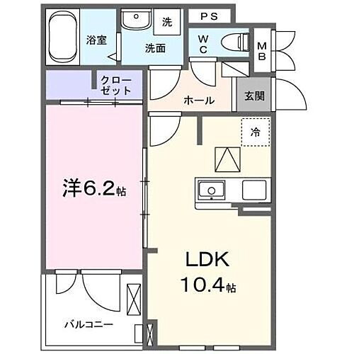 広島県福山市木之庄町3丁目 福山駅 1LDK アパート 賃貸物件詳細