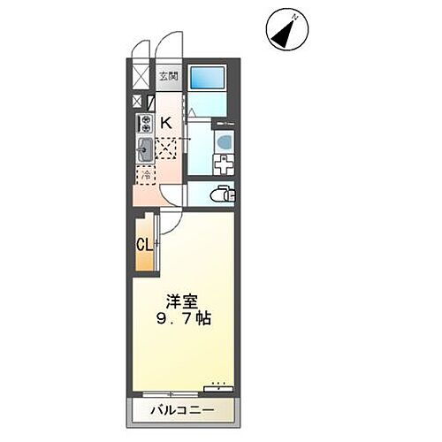 広島県福山市春日町6丁目 1K アパート 賃貸物件詳細