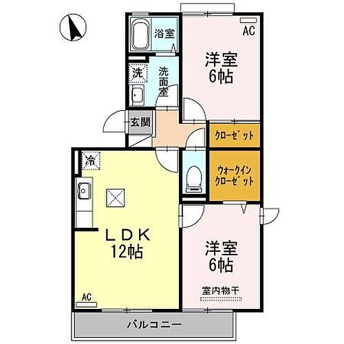 広島県福山市川口町4丁目 福山駅 2LDK アパート 賃貸物件詳細