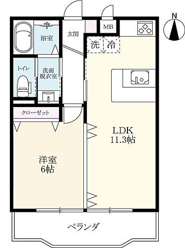 ハーモニーレジデンスＩＩ 2階 1LDK 賃貸物件詳細