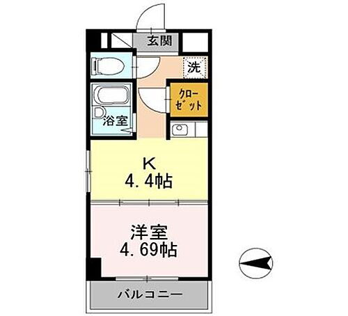 兵庫県姫路市北条口3丁目 姫路駅 1K マンション 賃貸物件詳細