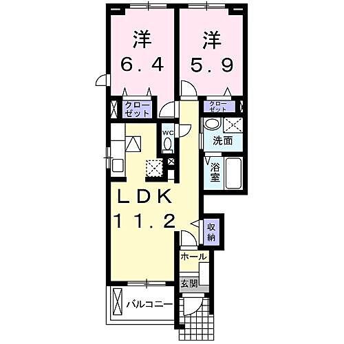 神奈川県平塚市豊田宮下 平塚駅 2LDK アパート 賃貸物件詳細