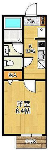兵庫県西宮市西福町 西宮駅 1K アパート 賃貸物件詳細