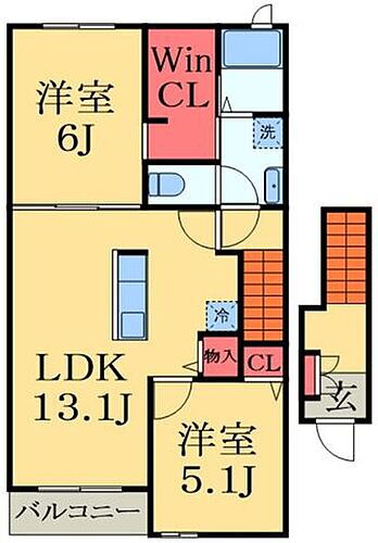 千葉県市原市西国分寺台１丁目 五井駅 2LDK アパート 賃貸物件詳細