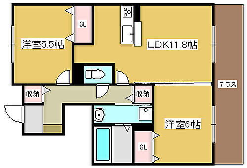 兵庫県小野市大島町 小野駅 2LDK アパート 賃貸物件詳細