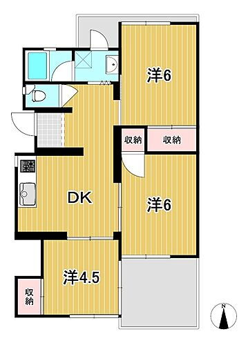 トマトハイツＢ 2階 3DK 賃貸物件詳細