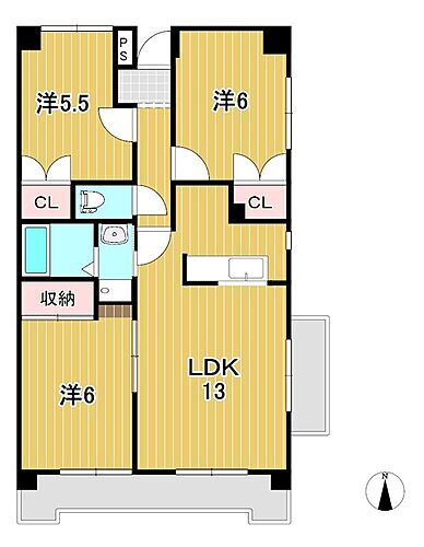 茨城県日立市千石町2丁目 常陸多賀駅 3LDK マンション 賃貸物件詳細