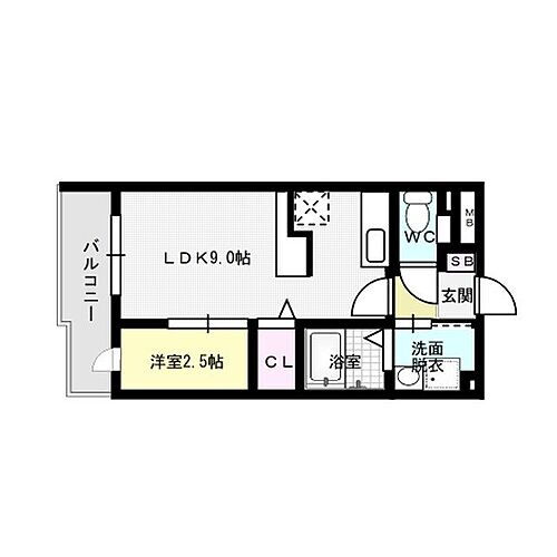 福岡県福岡市博多区竹下１丁目 竹下駅 1LDK マンション 賃貸物件詳細