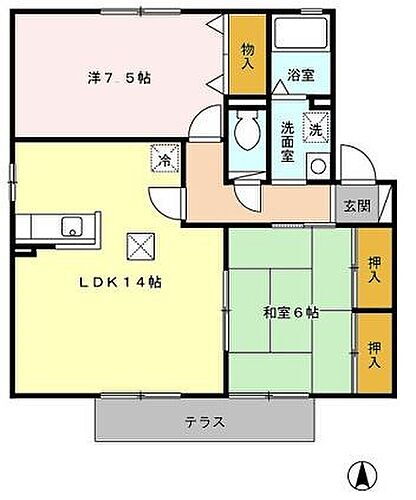 佐賀県鳥栖市弥生が丘4丁目19 弥生が丘駅 2LDK アパート 賃貸物件詳細