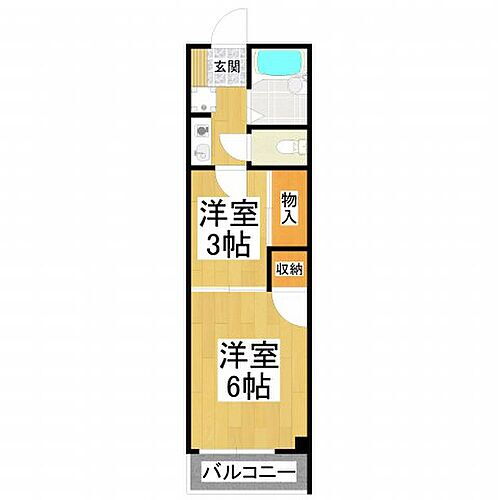 フレール２１ 2階 2K 賃貸物件詳細