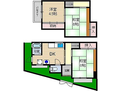 大阪府茨木市主原町 茨木市駅 3DK 一戸建て 賃貸物件詳細