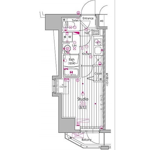 神奈川県横浜市中区吉田町5-3 桜木町駅 1K マンション 賃貸物件詳細