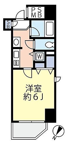 パークウェル川崎弐番館 6階 1K 賃貸物件詳細