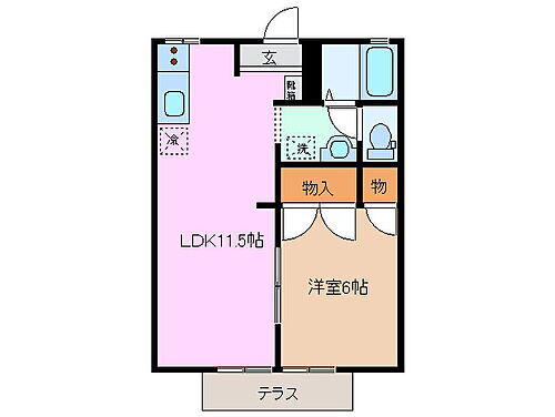 アトウレハリマ 1階 1LDK 賃貸物件詳細