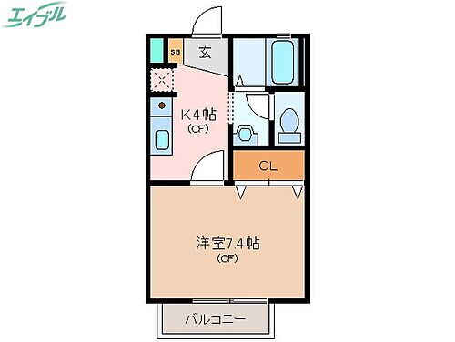 三重県松阪市鎌田町 松阪駅 1K アパート 賃貸物件詳細