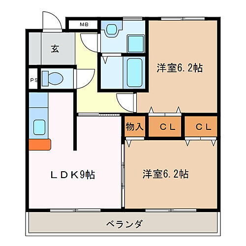 三重県松阪市中央町 松阪駅 2LDK マンション 賃貸物件詳細