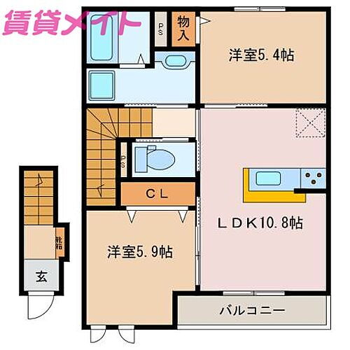 三重県津市一志町田尻 川合高岡駅 2LDK アパート 賃貸物件詳細