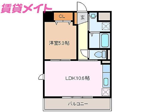 塔世西裏ＭＳビル 6階 1LDK 賃貸物件詳細