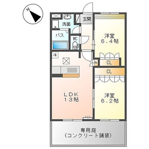 福岡県柳川市間 矢加部駅 2LDK アパート 賃貸物件詳細