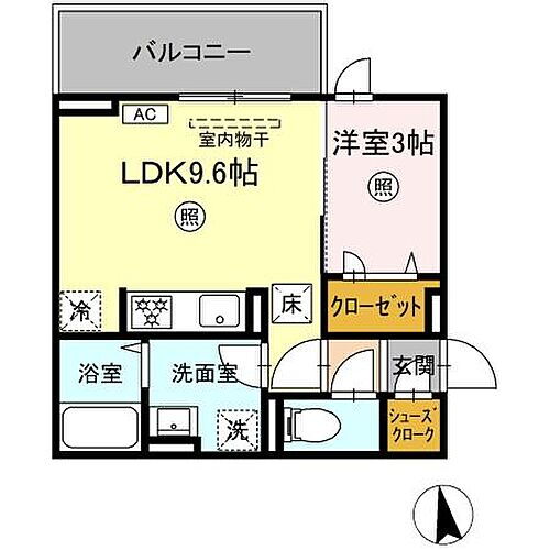 Ｄ－ＲＯＯＭ柳川駅前 2階 1LDK 賃貸物件詳細