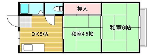 上野ハイツ 1階 2DK 賃貸物件詳細