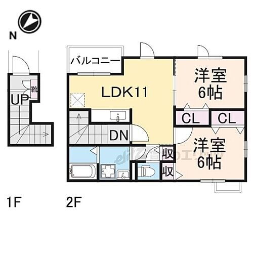 滋賀県長浜市高月町柏原 高月駅 2LDK アパート 賃貸物件詳細