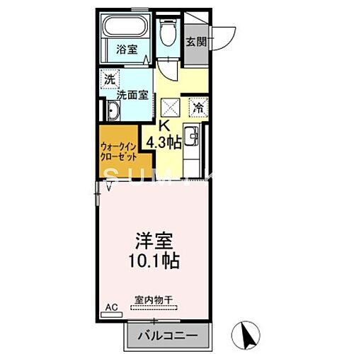 プリシア三門 2階 1K 賃貸物件詳細