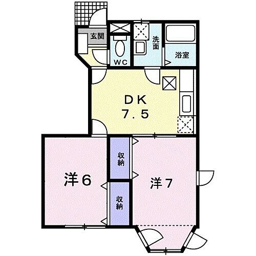 岡山県岡山市北区花尻あかね町 北長瀬駅 2DK アパート 賃貸物件詳細