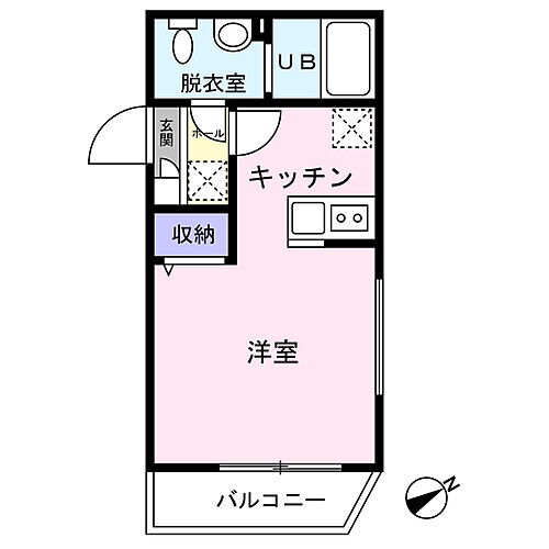 神奈川県厚木市旭町2丁目 本厚木駅 ワンルーム アパート 賃貸物件詳細