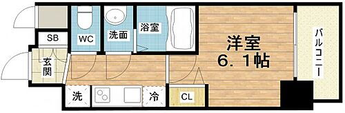 プレサンス南堀江ザ・センス 13階 1K 賃貸物件詳細