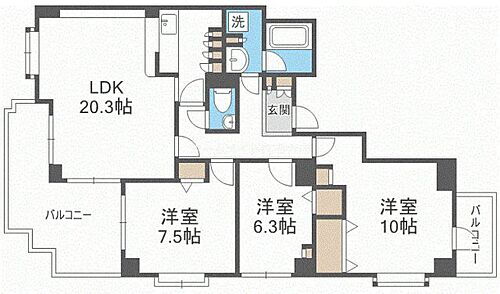 大阪府大阪市北区大淀南3丁目4-11 福島駅 3LDK マンション 賃貸物件詳細