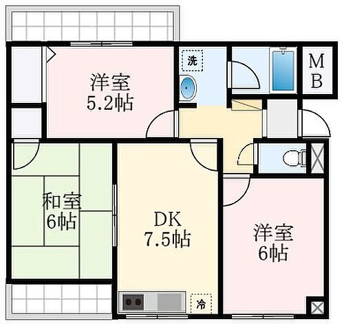 大阪府松原市天美我堂1丁目 北花田駅 3LDK マンション 賃貸物件詳細