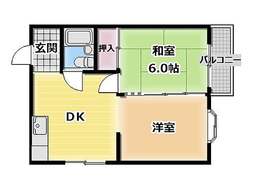 ロイヤルハイツ 2階 2DK 賃貸物件詳細