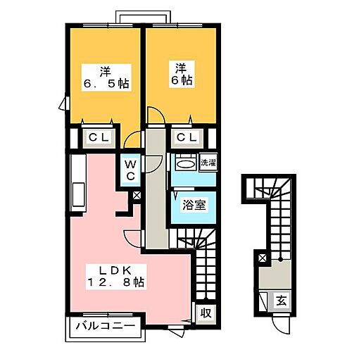 グラン・エストＩＩＩ 2階 2LDK 賃貸物件詳細