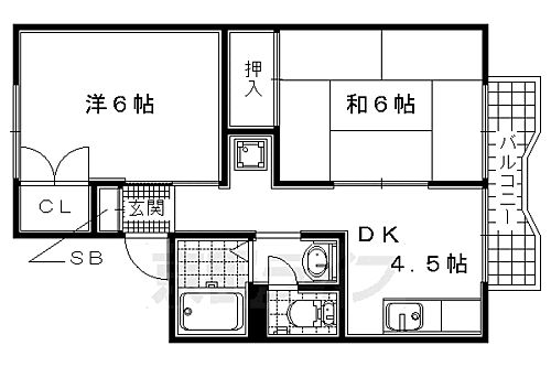 サンハイツフジタ 1階 2DK 賃貸物件詳細