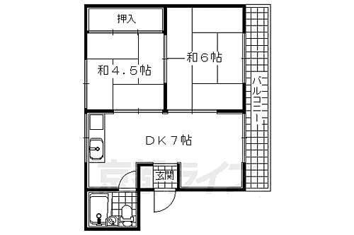 京都府宇治市小倉町久保 小倉駅 2DK マンション 賃貸物件詳細