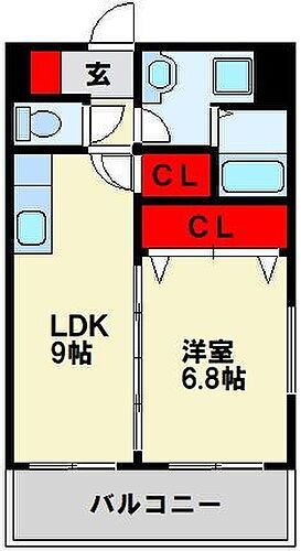 福岡県北九州市八幡西区熊西1丁目 黒崎駅 1LDK マンション 賃貸物件詳細