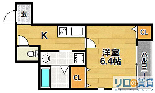 大阪府大阪市東淀川区柴島2丁目 柴島駅 1K アパート 賃貸物件詳細