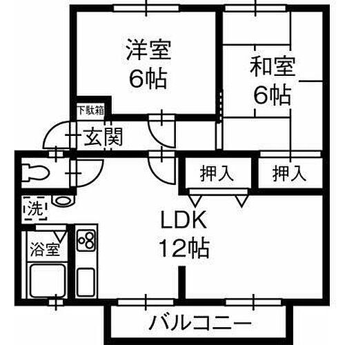 サンビレッジ進 1階 2LDK 賃貸物件詳細