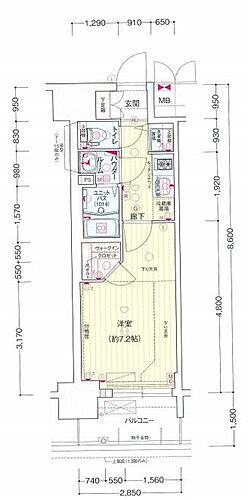 愛知県名古屋市中村区若宮町3丁目 太閤通駅 1K マンション 賃貸物件詳細