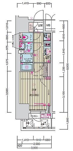 愛知県名古屋市西区幅下2丁目 丸の内駅 1K マンション 賃貸物件詳細