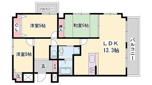 兵庫県姫路市安田1丁目 手柄駅 3LDK マンション 賃貸物件詳細