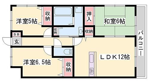 兵庫県姫路市飾磨区英賀宮町2丁目 夢前川駅 3LDK マンション 賃貸物件詳細