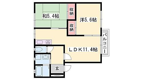 フレグランス別所 2階 2LDK 賃貸物件詳細