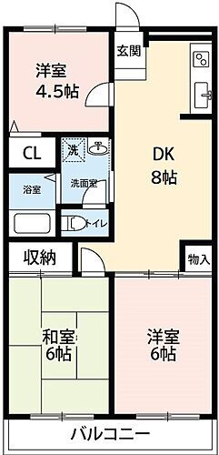 サンハイム夢来 1階 3DK 賃貸物件詳細