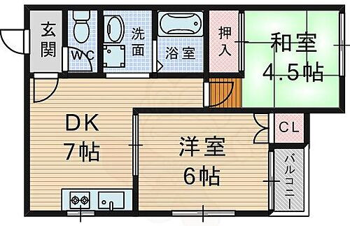 大阪府豊中市北桜塚4丁目 豊中駅 2DK アパート 賃貸物件詳細