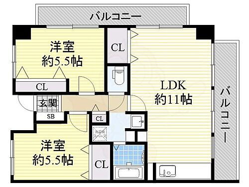 大阪府豊中市刀根山元町 柴原阪大前駅 2LDK マンション 賃貸物件詳細
