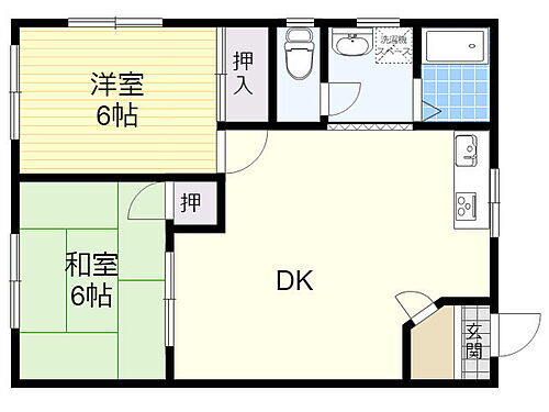 大分県大分市下郡南2丁目3番27号 滝尾駅 2DK アパート 賃貸物件詳細